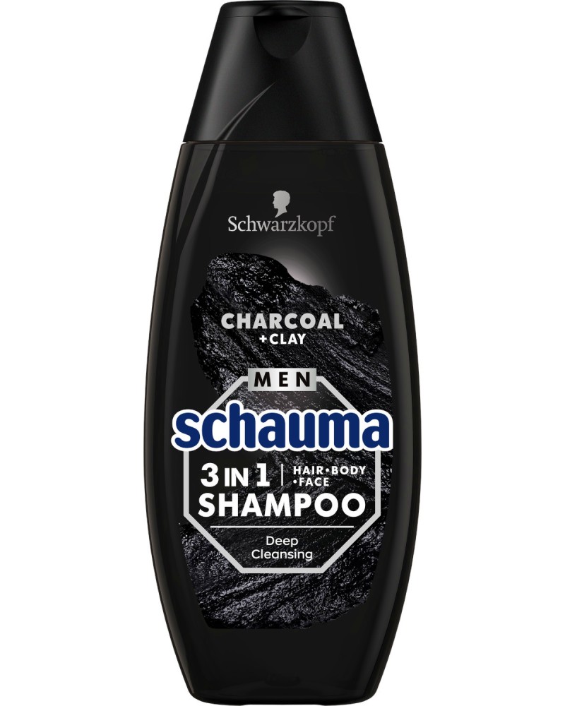 Schauma Men 3 in 1 Deep Cleansing Shampoo -      - 