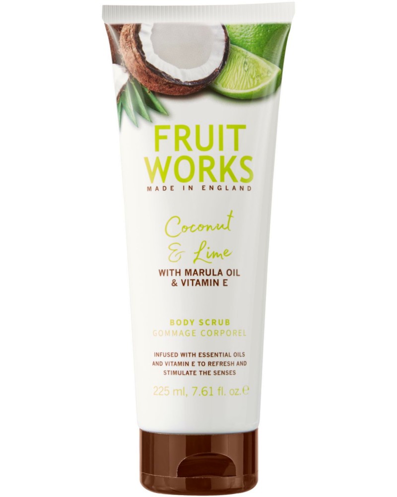 Fruit Works Coconut & Lime Body Scrub - ���������� �� ���� � ������ �� ����� � ���� - �������