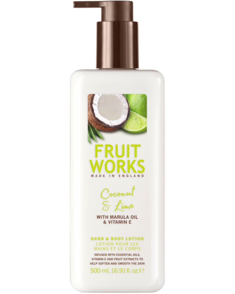 Fruit Works Coconut & Lime Hand & Body Lotion -            - 