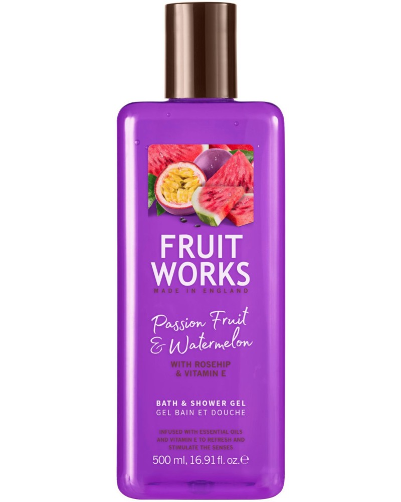 Fruit Works Passion Fruit & Watermelon Bath & Shower Gel -             -  