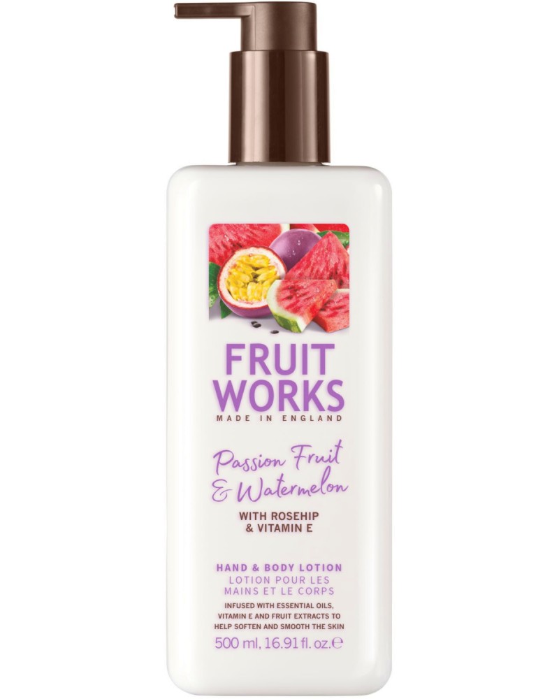 Fruit Works Passion Fruit & Watermelon Hand & Body Lotion -        "Passion Fruit & Watermelon" - 