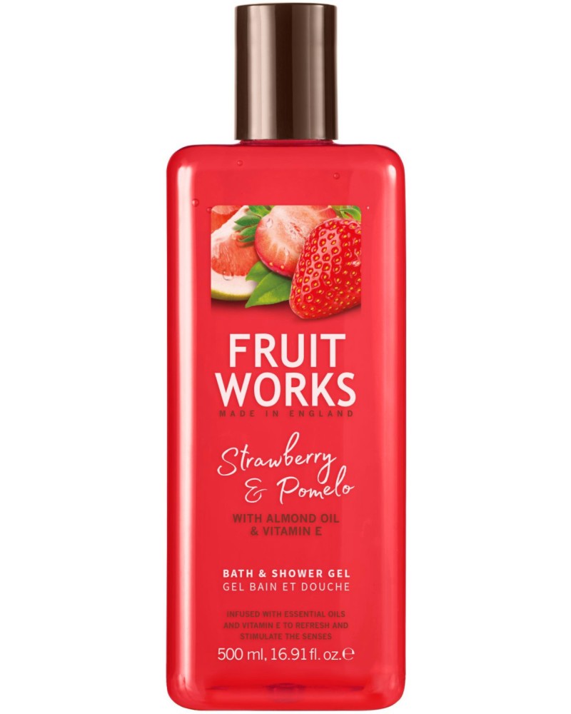 Fruit Works Strawberry & Pomelo Bath & Shower Gel -             -  