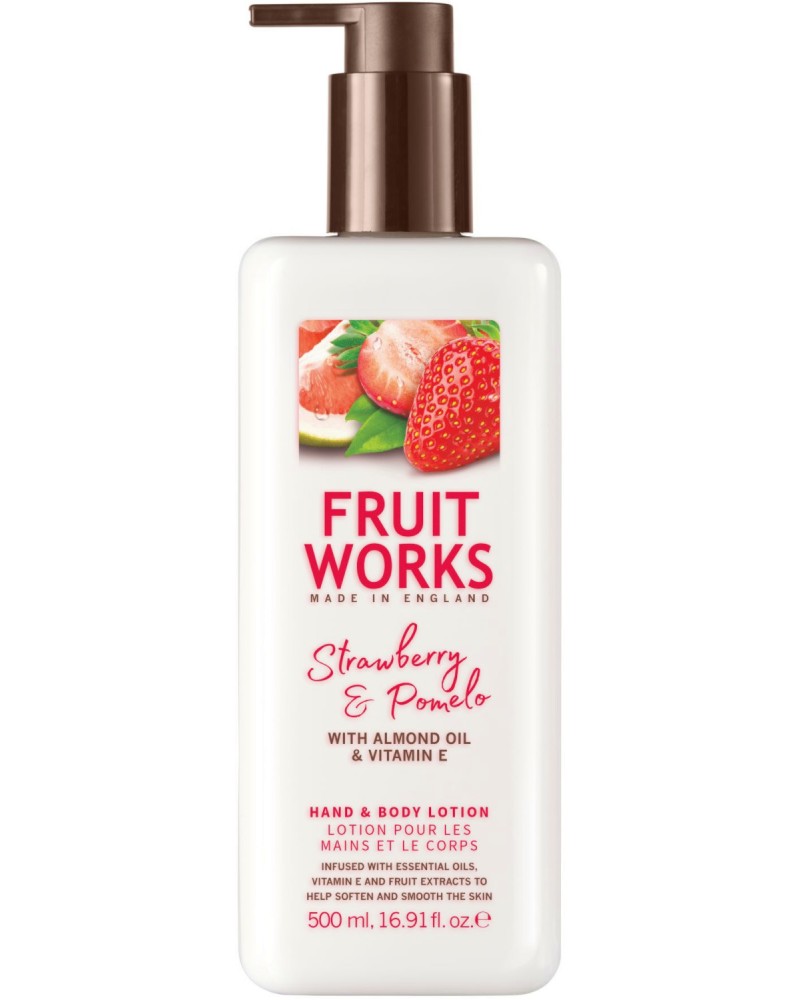 Fruit Works Strawberry & Pomelo Hand & Body Lotion -            - 