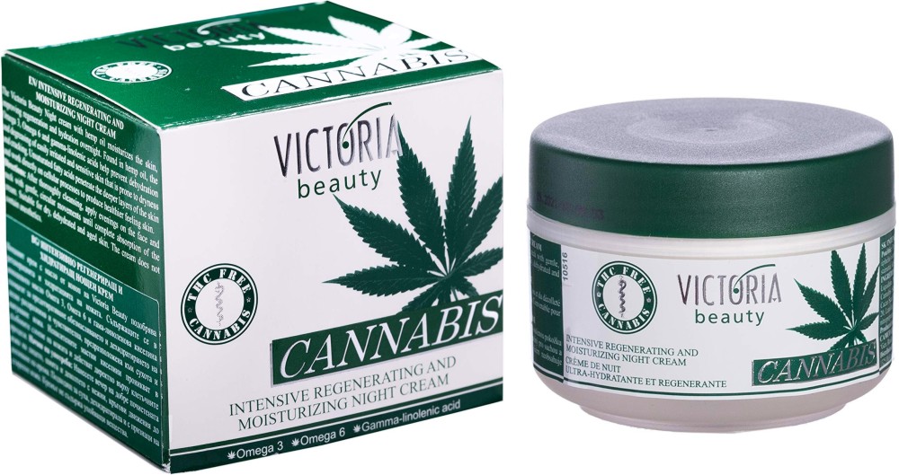 Victoria Beauty Cannabis Regenerating & Moisturizing Night Face Cream -        "Cannabis" - 