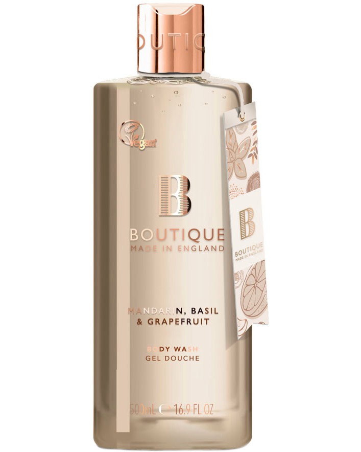 Boutique Body Wash Boutique Body Wash - Душ гел с аромат на мандарина, босилек и грейпфрут - душ гел