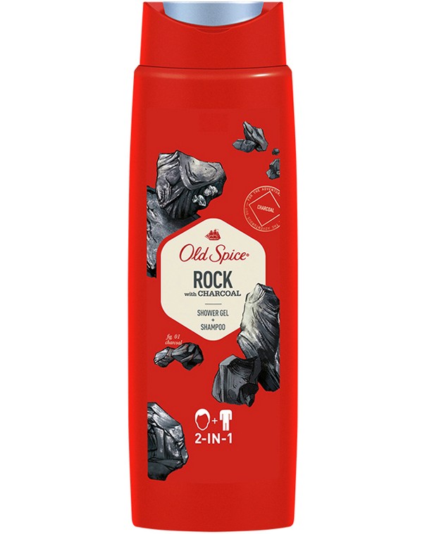 Old Spice Rock Shower Gel & Shampoo -      2  1   Rock -  