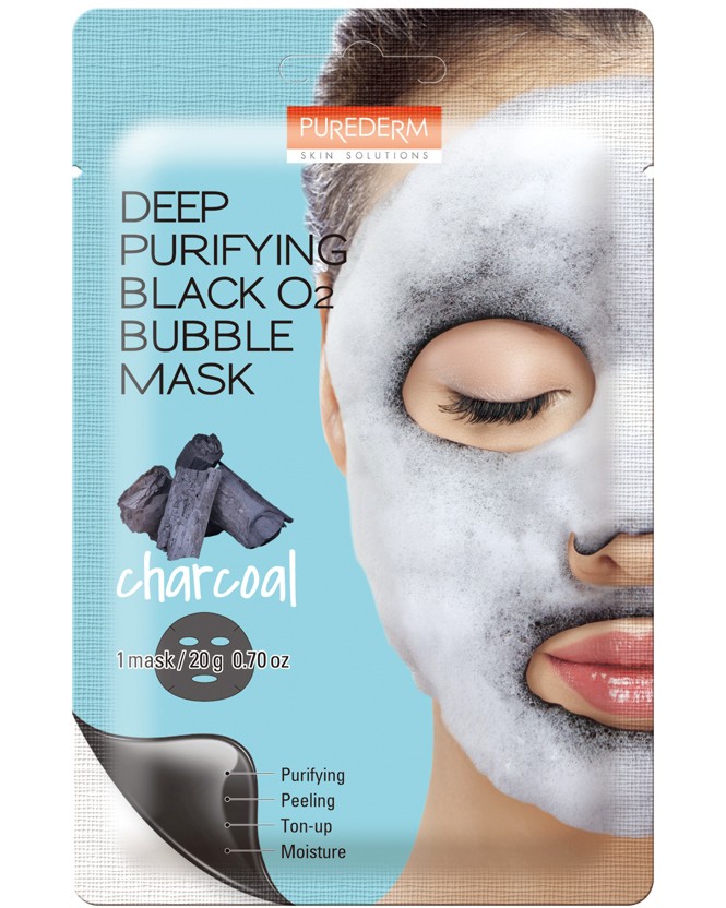 Purederm Deep Purifying Black O2 Bubble Mask -       - 