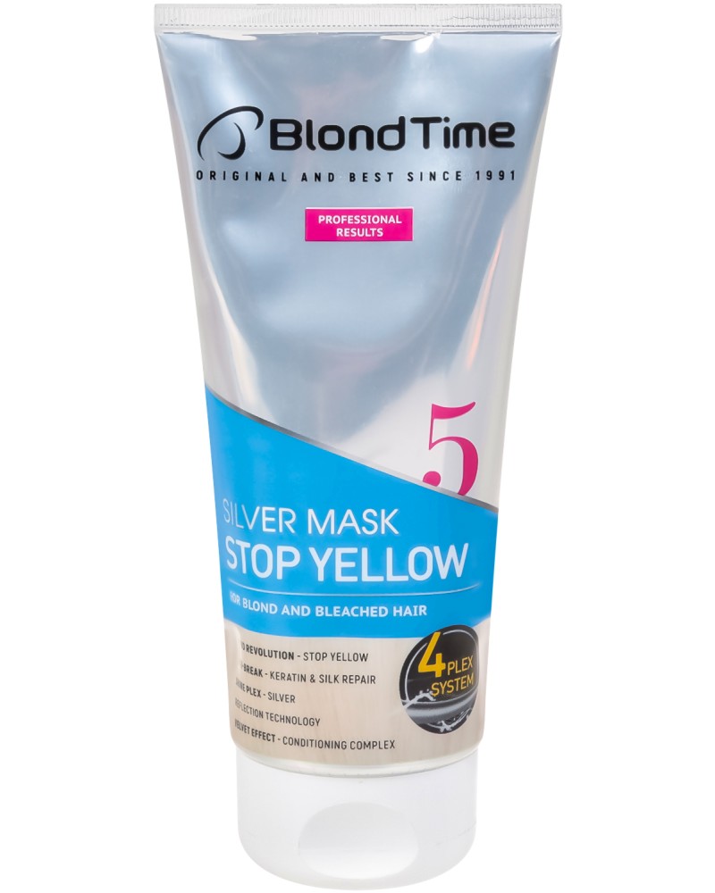 Blond Time 5 Silver Mask Stop Yellow -        - 