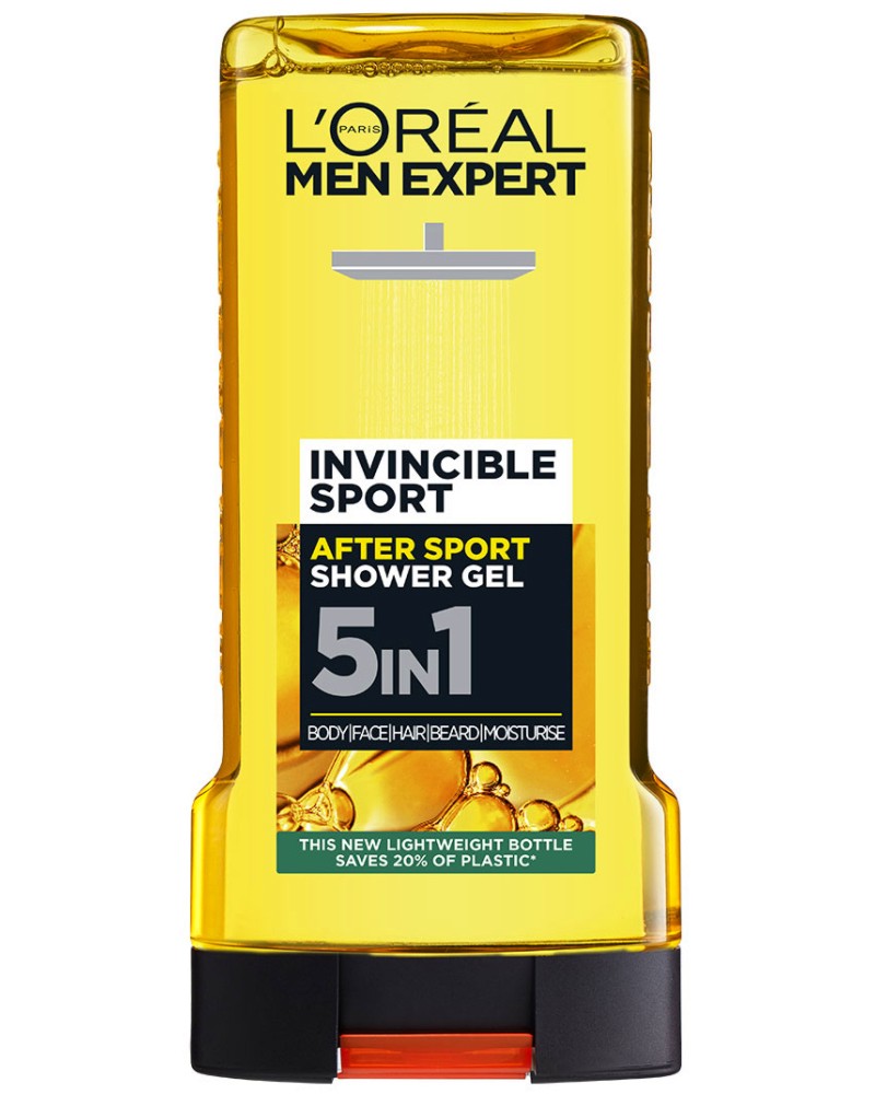 L'Oreal Men Expert Invincible Sport 5 in 1 Shower Gel -       Men Expert -  