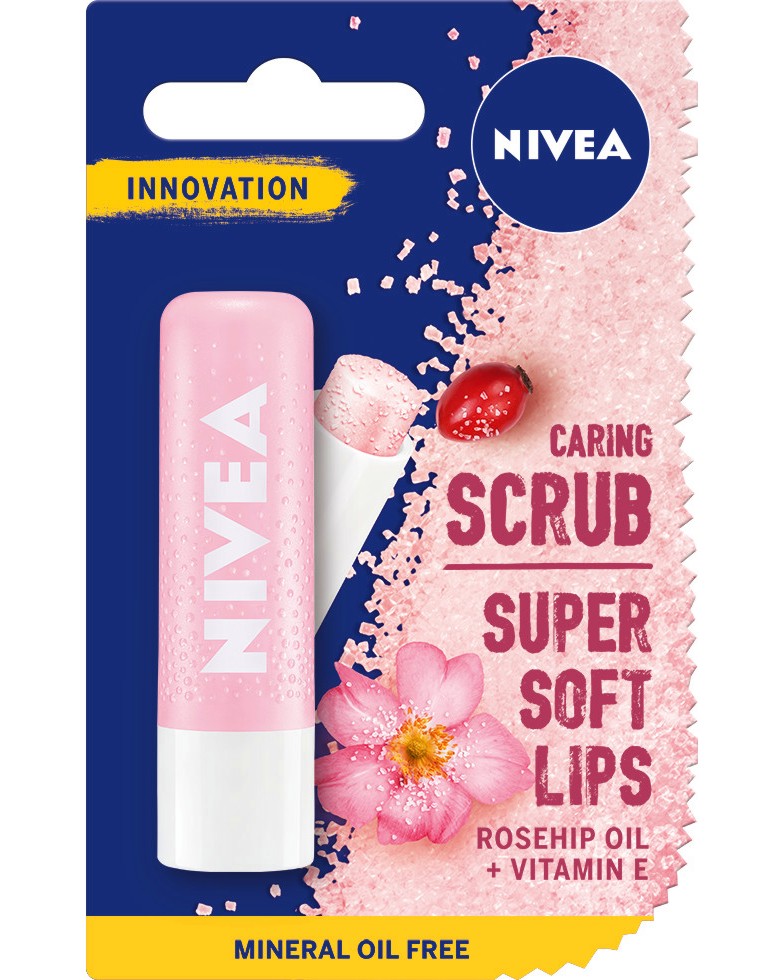 Nivea Rosehip Oil + Vitamin E Caring Scrub -          E - 