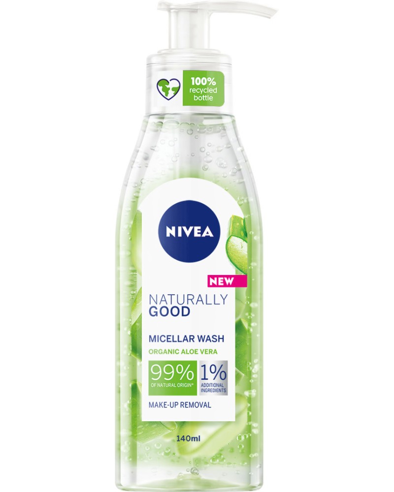 Nivea Naturally Good Organic Aloe Vera Micellar Wash -            "Naturally Good" - 