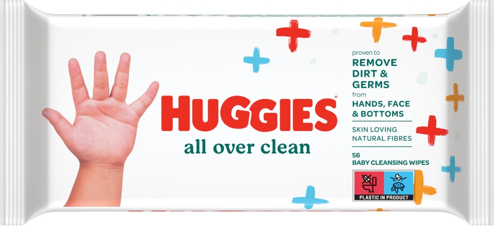 Huggies All Over Clean Baby Wipes - 56     -  