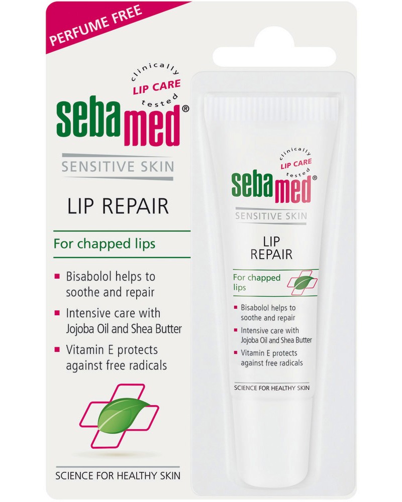 Sebamed Lip Repair Sebamed Lip Repair - Възстановяващ балсам за напукани устни - балсам