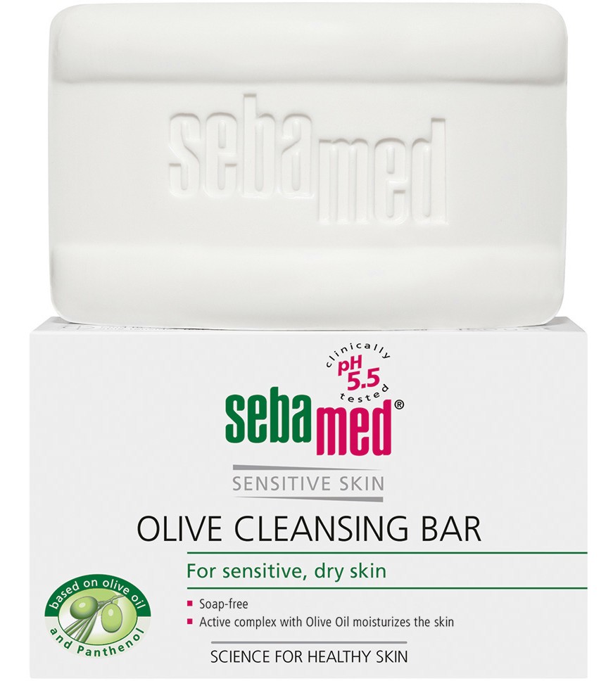 Sebamed Olive Cleansing Bar - Сапун за чувствителна и суха кожа с маслина - сапун
