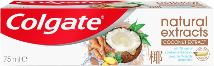 Colgate Naturals Extracts Coconut & Ginger Toothpaste -        -   