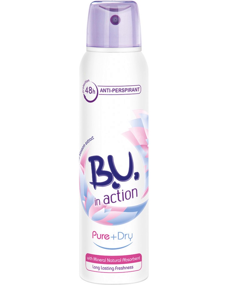 B.U. in Action Pure + Dry Anti-Perspirant Spray -     - 
