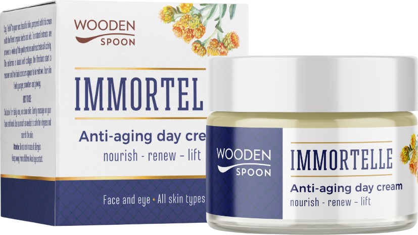 Wooden Spoon Immortelle Anti-Aging Day Cream Wooden Spoon Immortelle Anti-Aging Day Cream - Крем за лице против бръчки с екстракт безсмъртниче - крем