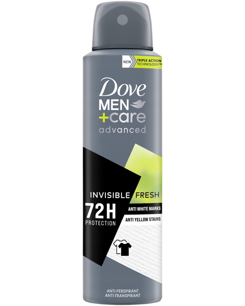 Dove Men+Care Advanced Invisible Fresh Anti-Perspirant -      - 
