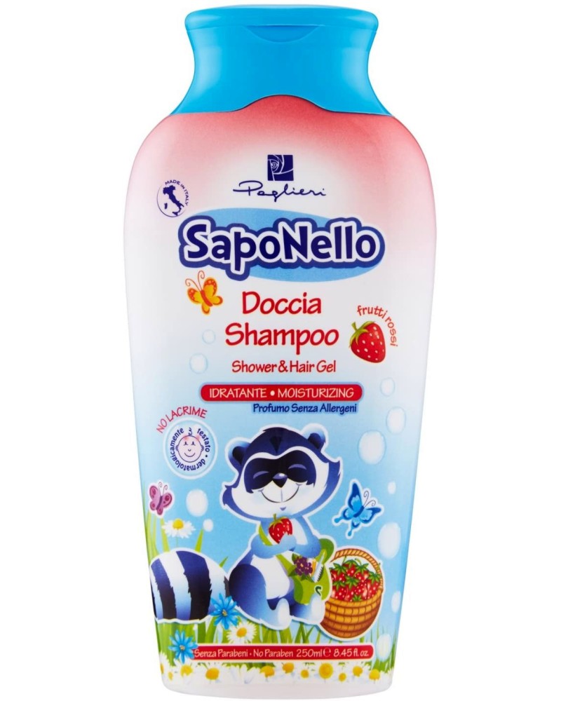 SapoNello Shower & Hair Gel Red Fruits -      2  1      -  