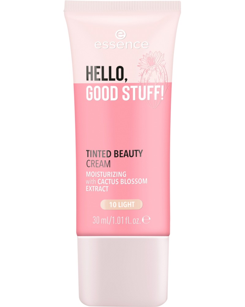 Essence Hello, Good Stuff! Tinted Beauty Cream - Тониран крем за лице от серията Hello, Good Stuff - крем