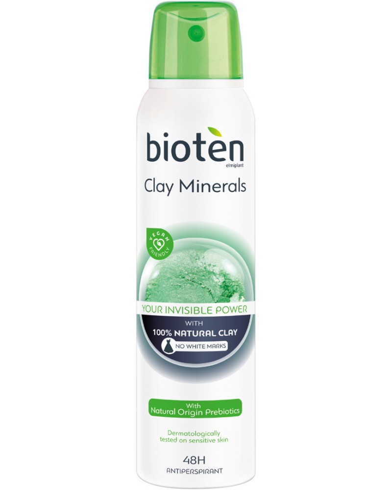 Bioten Clay Minerals Antiperspirant - Дезодорант против изпотяване за жени - дезодорант