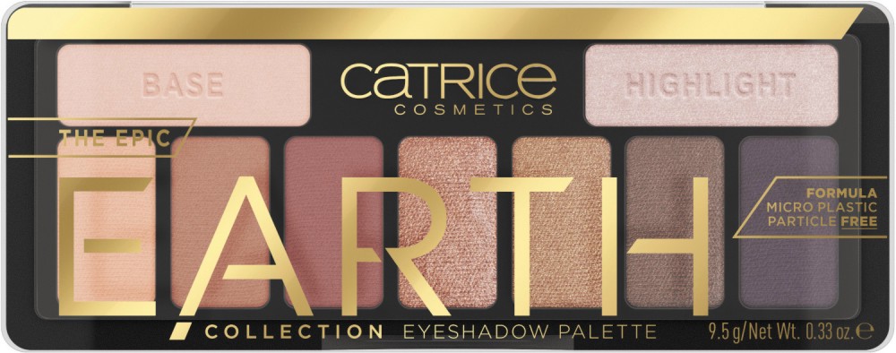 Catrice The Epic Earth Collection Eyeshadow Palette - Палитра с 9 цвята сенки за очи - сенки