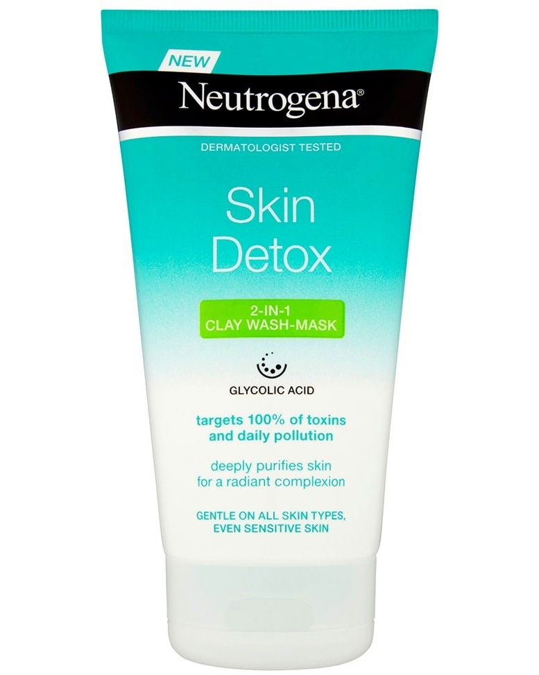 Neutrogena Skin Detox 2 in 1 Clay Wash Mask -       - 