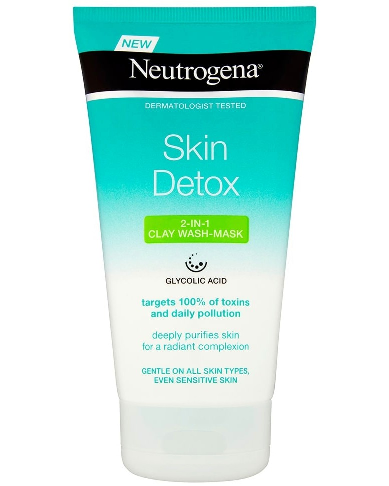 Neutrogena Skin Detox 2 in 1 Clay Wash Mask -       - 