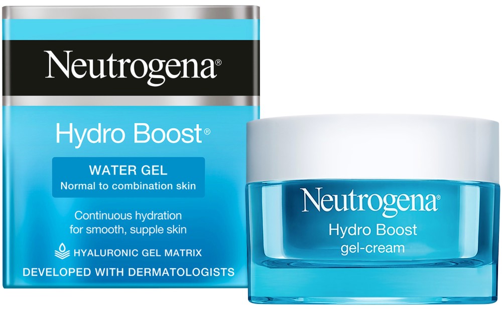 Neutrogena Hydro Boost Water Gel - Гел за лице с хиалурон за нормална до комбинирана кожа от серията Hydro Boost - гел
