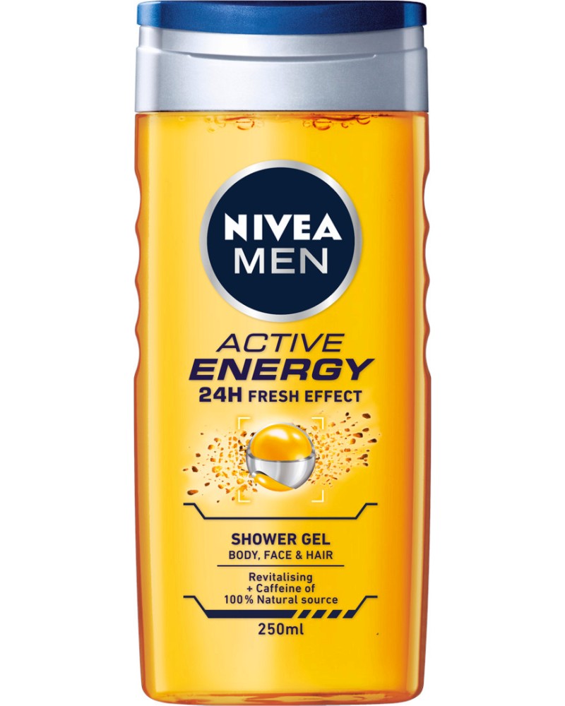 Nivea Men Active Energy Shower Gel - ����������� ��� ��� �� ���� � ������ �� ������� Active Energy - ��� ���