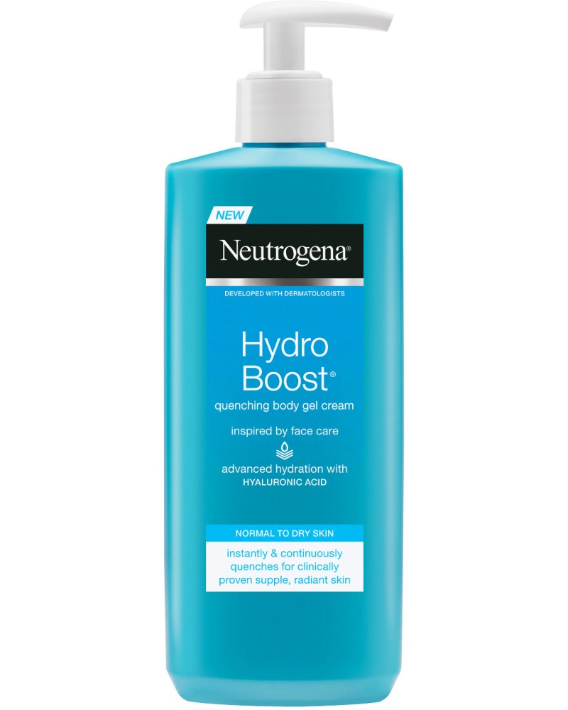 Neutrogena Hydro Boost Body Gel Cream Neutrogena Hydro Boost Body Gel Cream - Хидратиращ гел-крем за тяло с хиалурон от серията Hydro Boost - крем