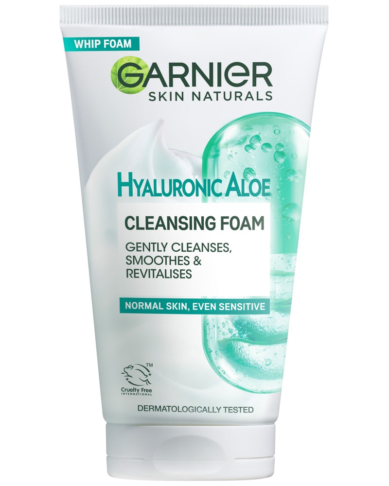 Garnier Hyaluronic Aloe Cleansing Foam -       Hyaluronic Aloe - 