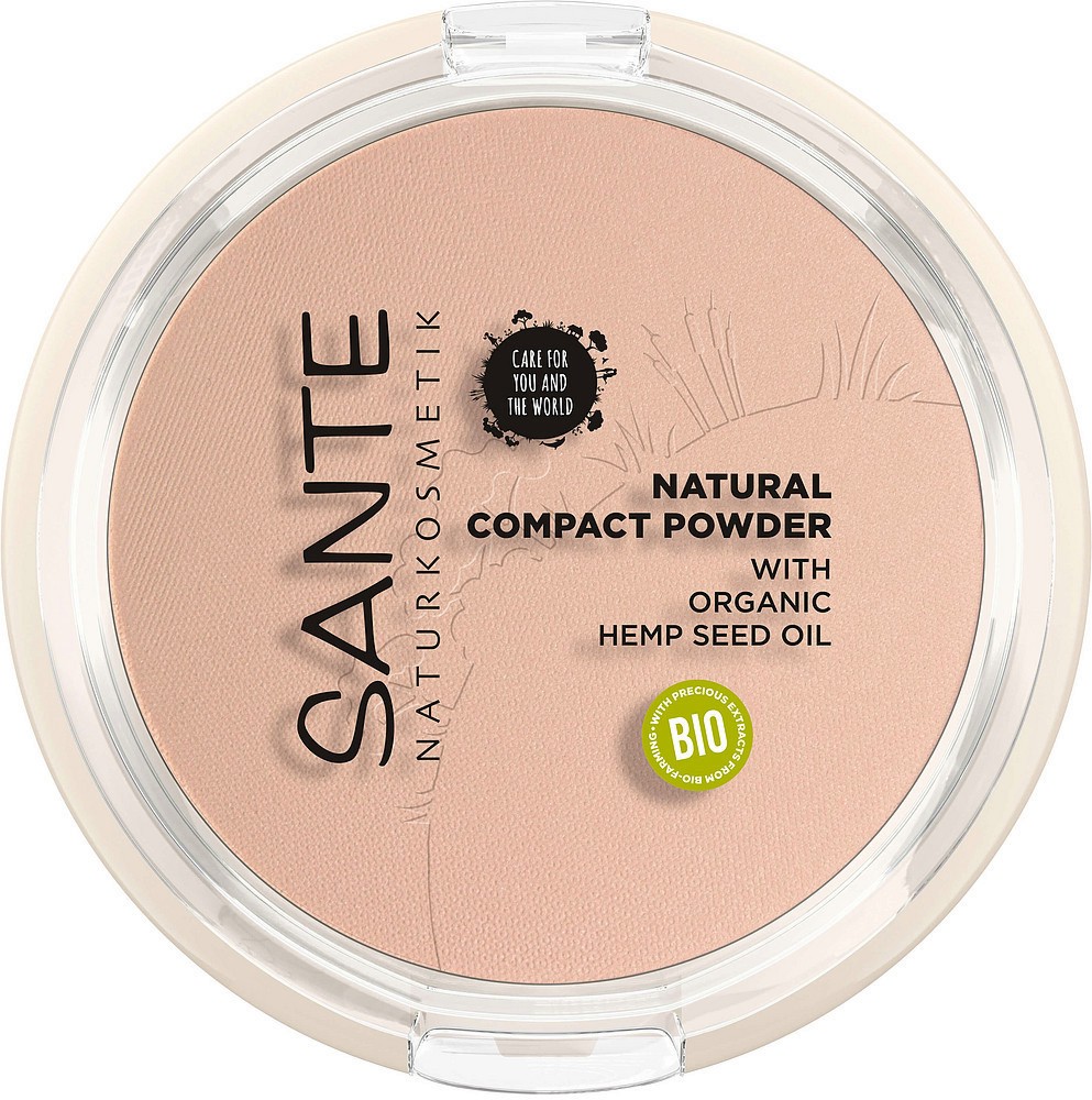 Sante Natural Compact Powder Sante Natural Compact Powder - Натурална компактна пудра с био масло от коноп - пудра