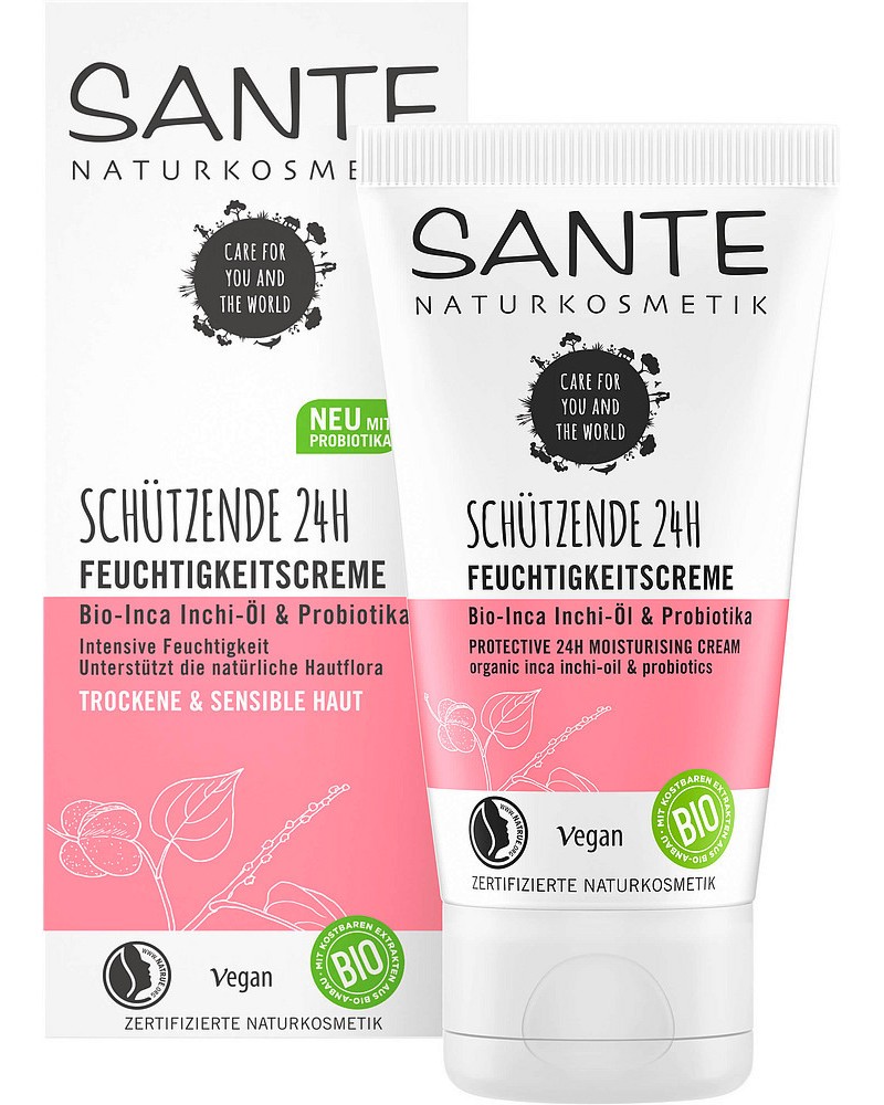 Sante Protective 24H Moisturizing Day Cream -         Inchi Oil & Probiotics - 
