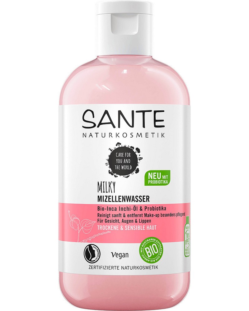 Sante Milky Micellar Water -        Inchi Oil & Probiotics - 