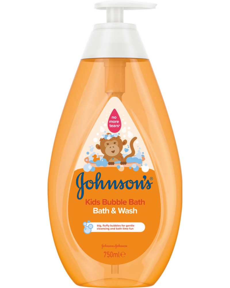 Johnson's Kids Bubble Bath & Wash - Детска пяна за душ и вана - пяна