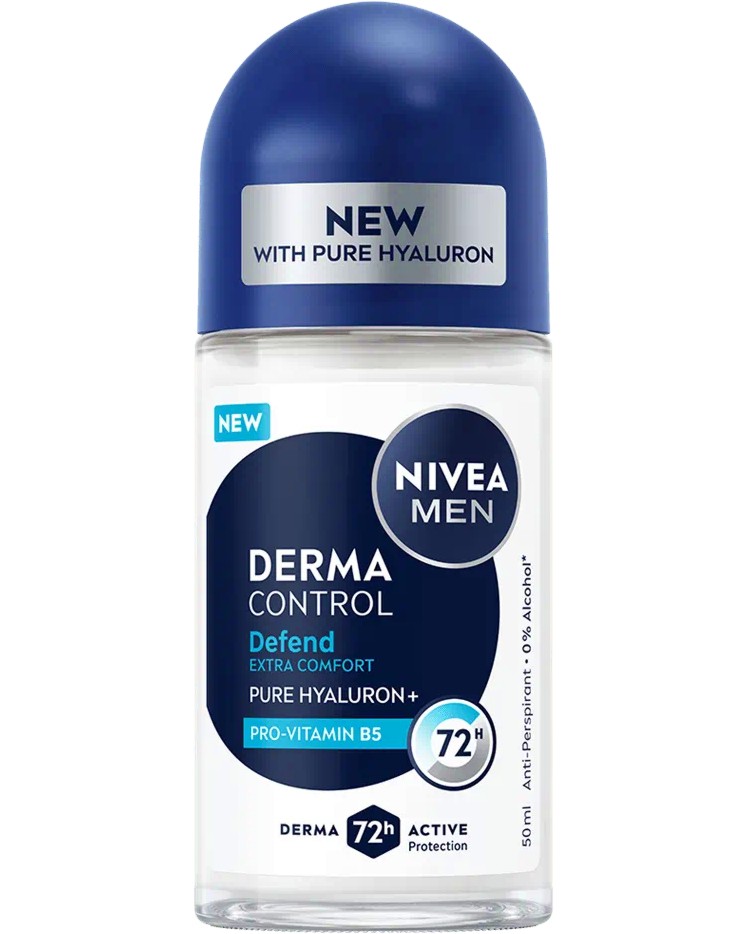 Nivea Men Derma Control Defend Anti-Perspirant Roll-On -        Derma Control Defend - 