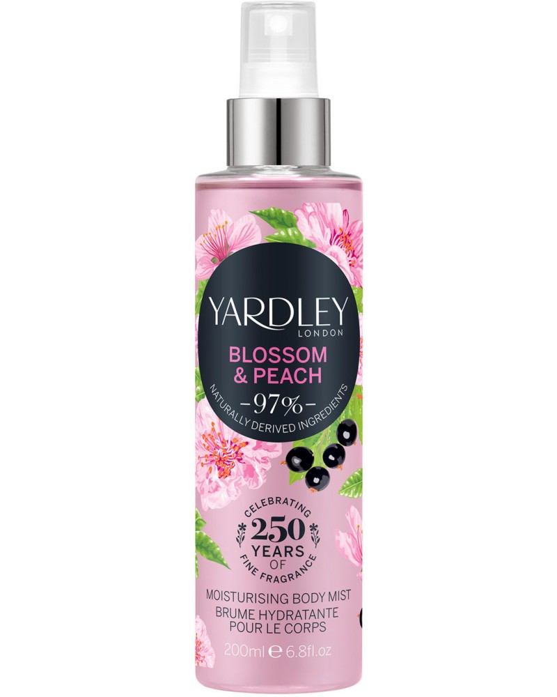 Yardley Blossom & Peach Moisturising Body Mist -     - 