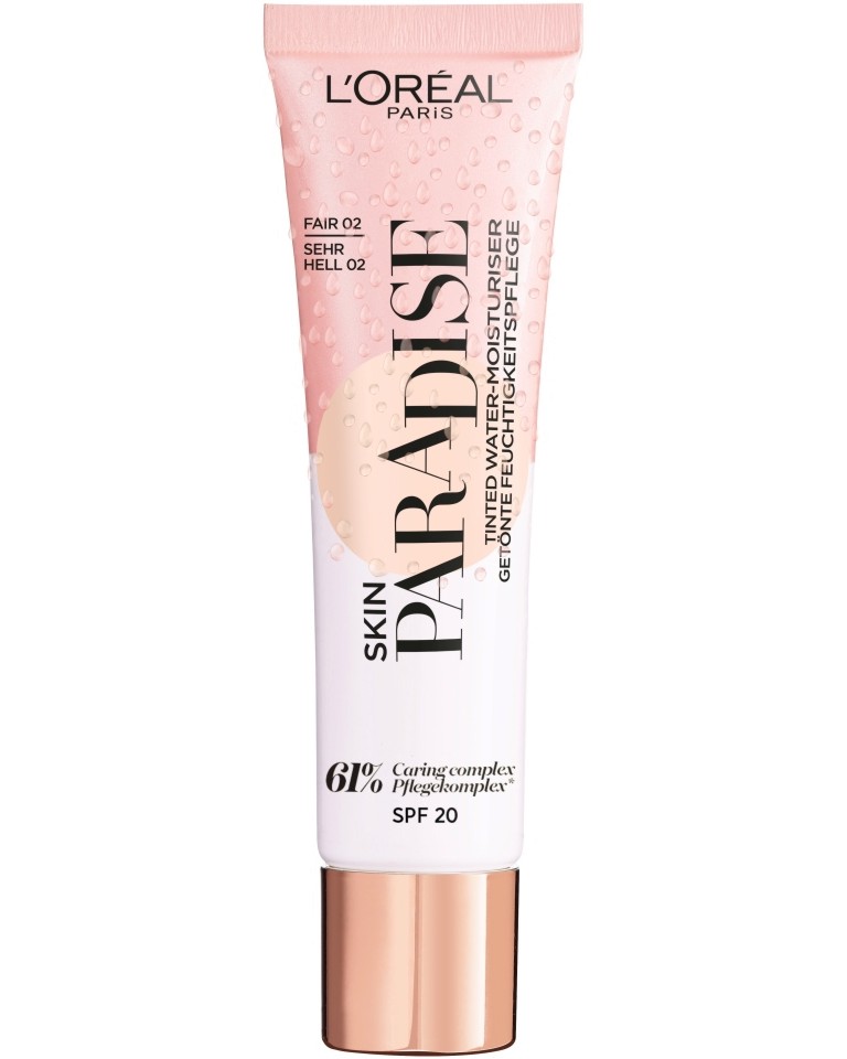 L'Oreal Skin Paradise Tinted Water-Moisturiser SPF 20 -     - 