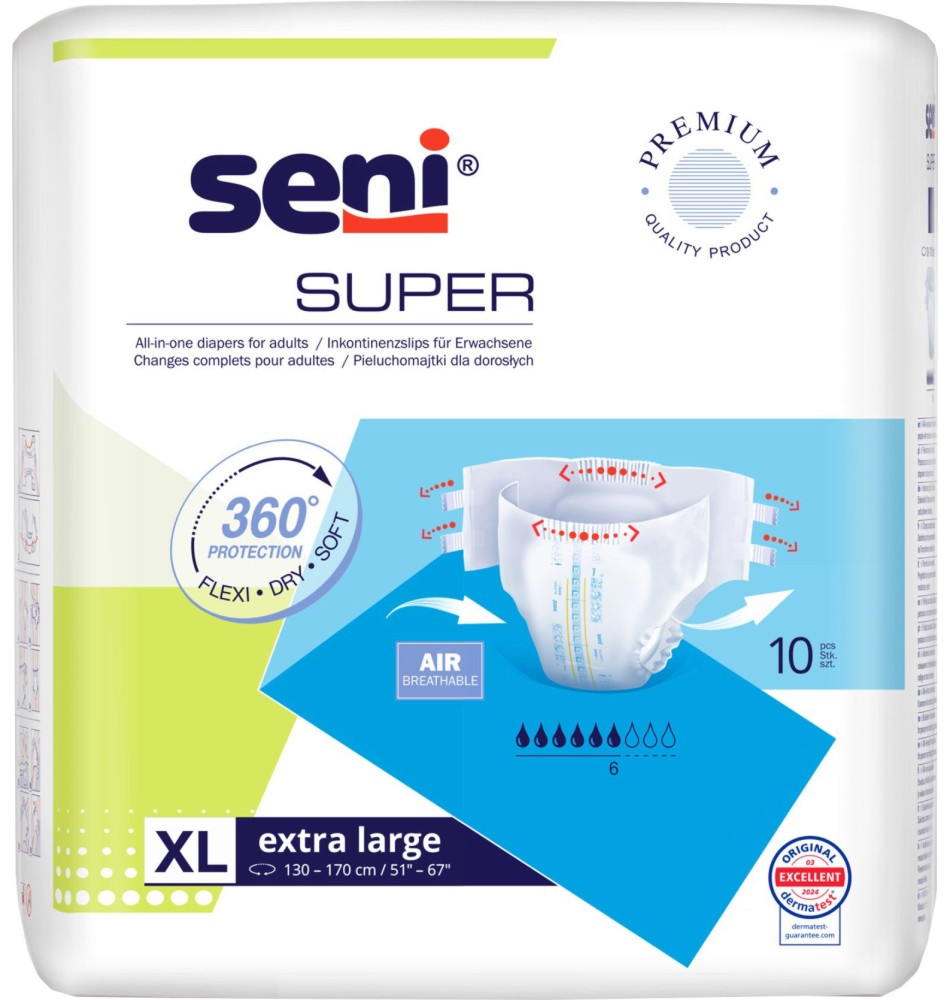    Seni Super - 10 ,   ,  XL - 