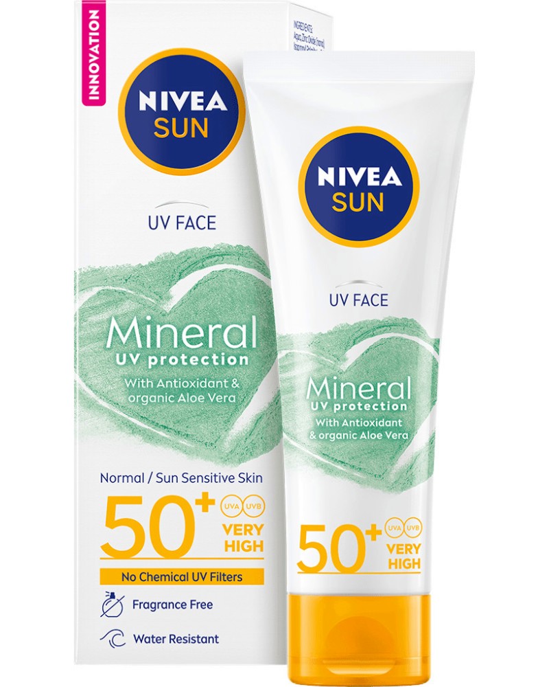 Nivea Sun Face Mineral UV Protection SPF 50+ -          Nivea Sun - 