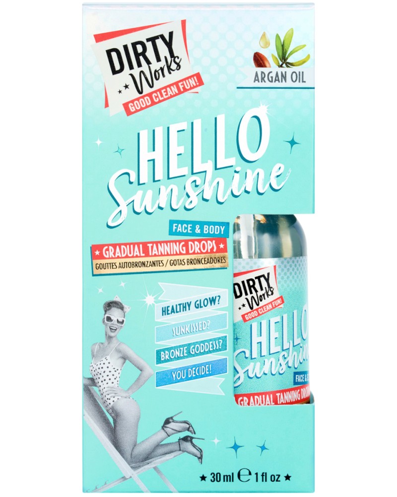 Dirty Works Hello Sunshine Gradual Tanning Drops -       - 