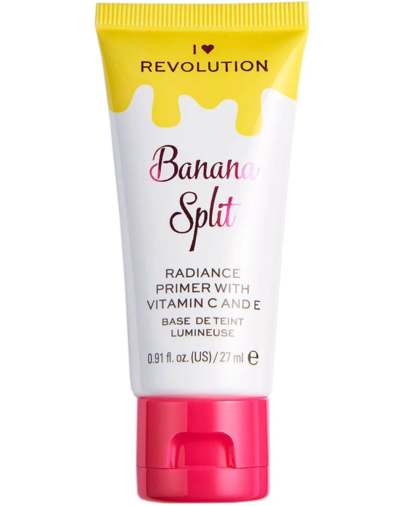 I Heart Revolution Banana Split Radiance Primer I Heart Revolution Banana Split Radiance Primer - Озаряваща основа за грим - продукт