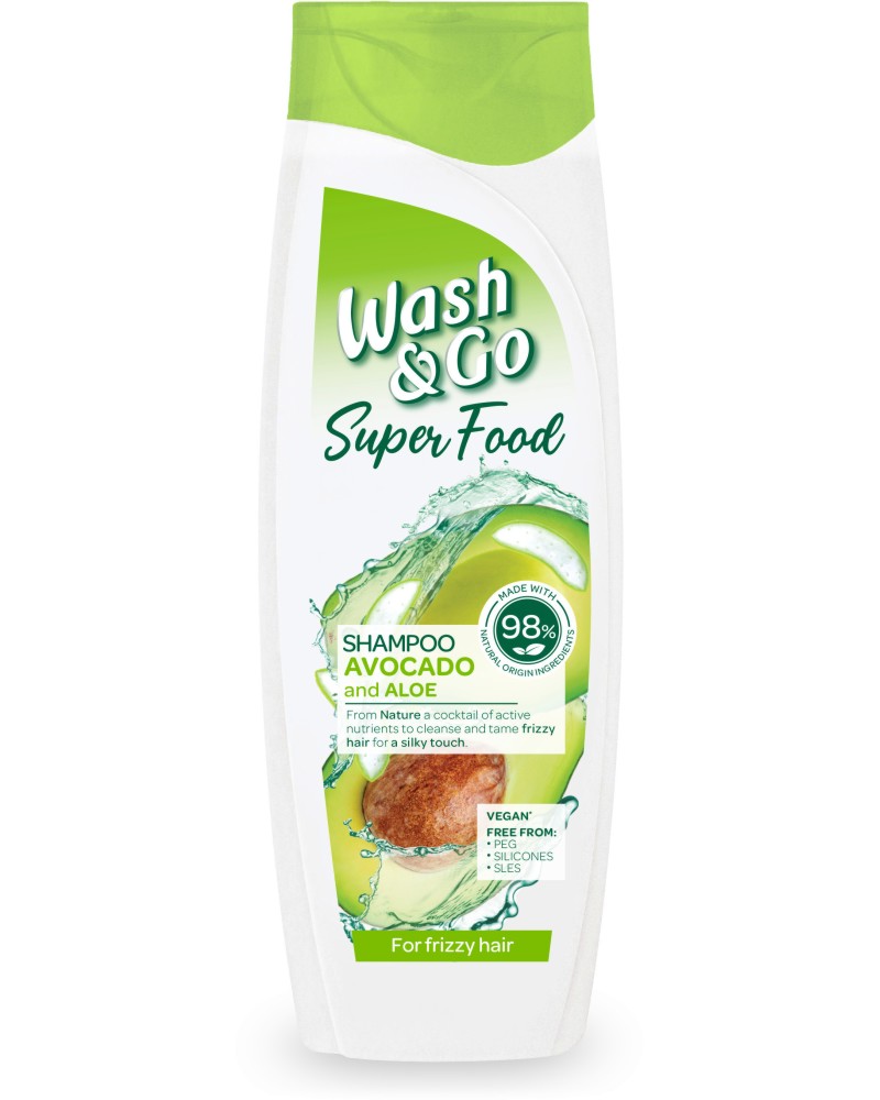 Wash & Go Super Food Avocado & Aloe Shampoo -         - 