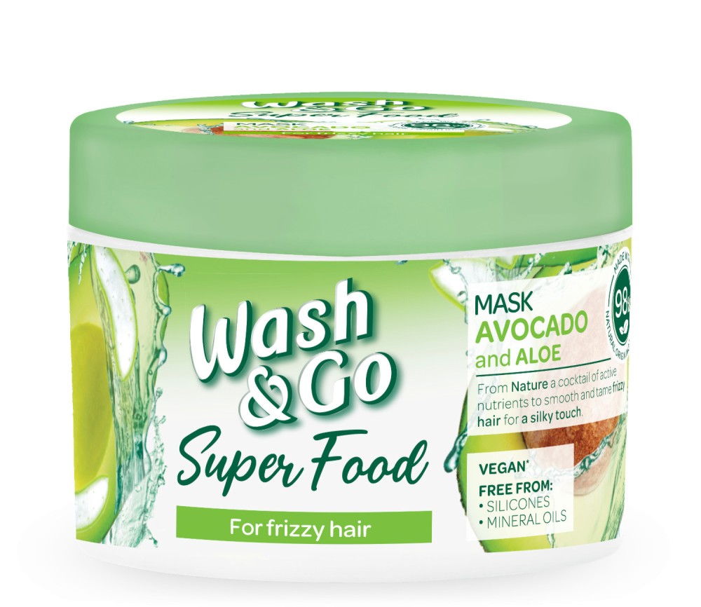 Wash & Go Super Food Avocado & Aloe Mask -         - 