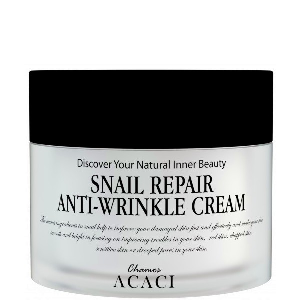 Chamos Acaci Snail Repair Anti-Wrinkle Cream - Крем против бръчки с екстракт от охлюви от серията Acaci - крем