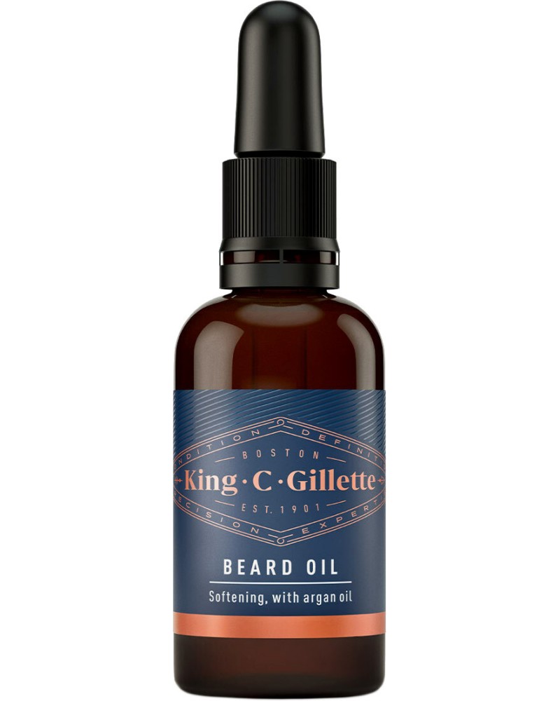 King C. Gillette Beard Oil -      King C. - 