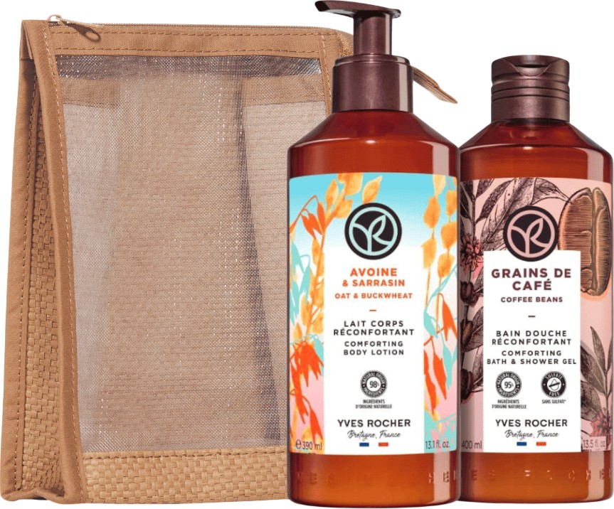 Подаръчен комплект Yves Rocher Cappuccino Подаръчен комплект Yves Rocher Cappuccino - Душ гел и лосион за тяло - продукт