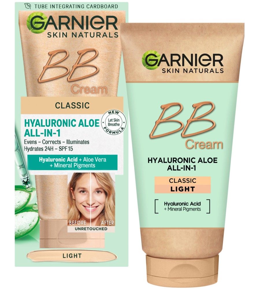 Garnier Hyaluronic Aloe All in 1 BB Cream Classic SPF 15 - BB      Hyaluronic Aloe - 