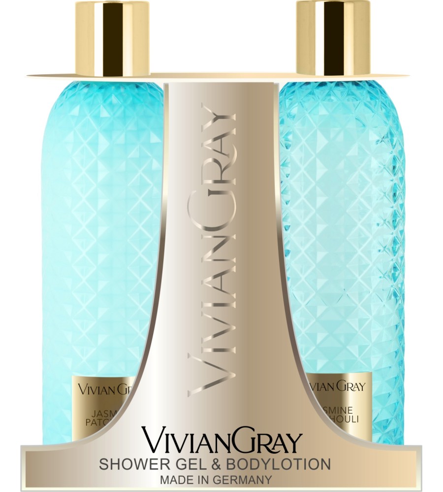 Подаръчен комплект Vivian Gray Jasmine & Patchouli Подаръчен комплект Vivian Gray Jasmine & Patchouli - Душ гел и лосион за тяло от серията Gemstone - продукт